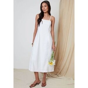 pinko open back sleeveless midi dress Slim-fit midi dress with jewel embroidery